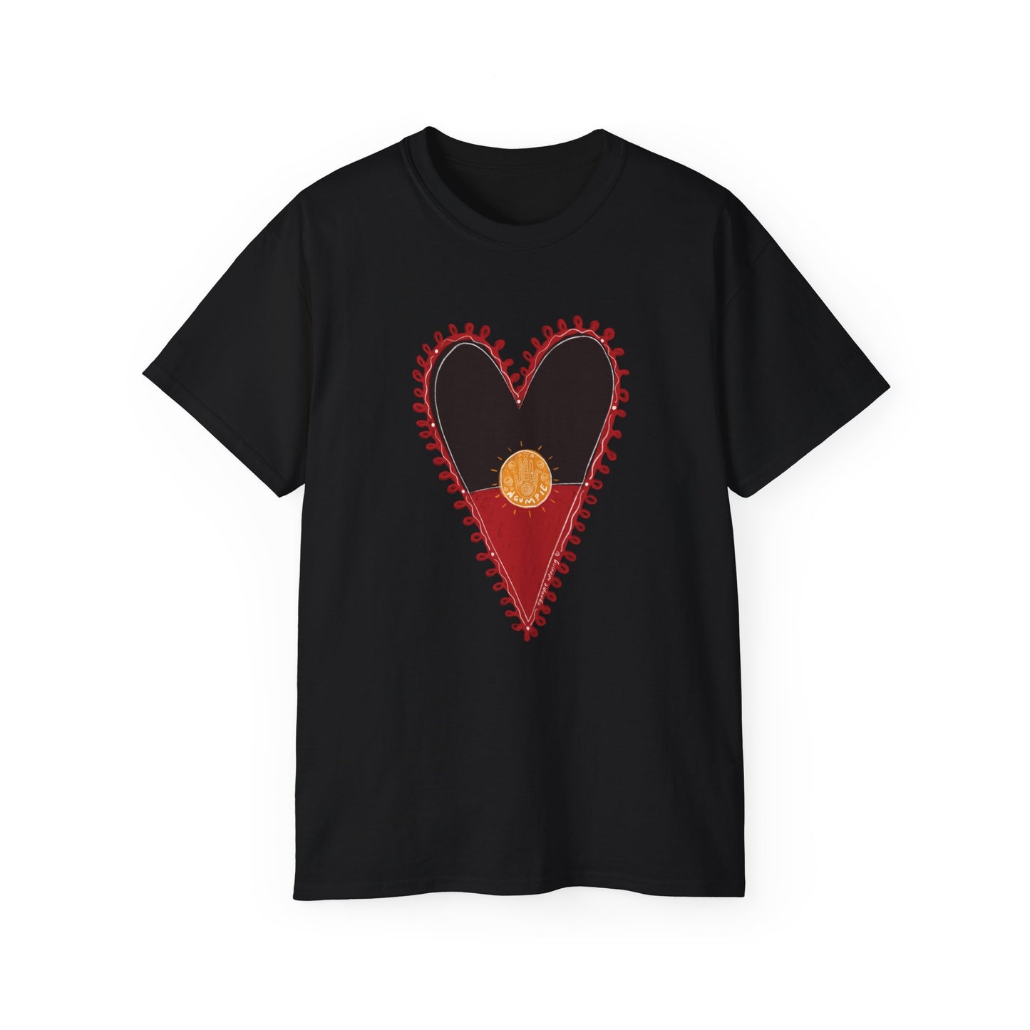 Ngumpie heart flag Tee