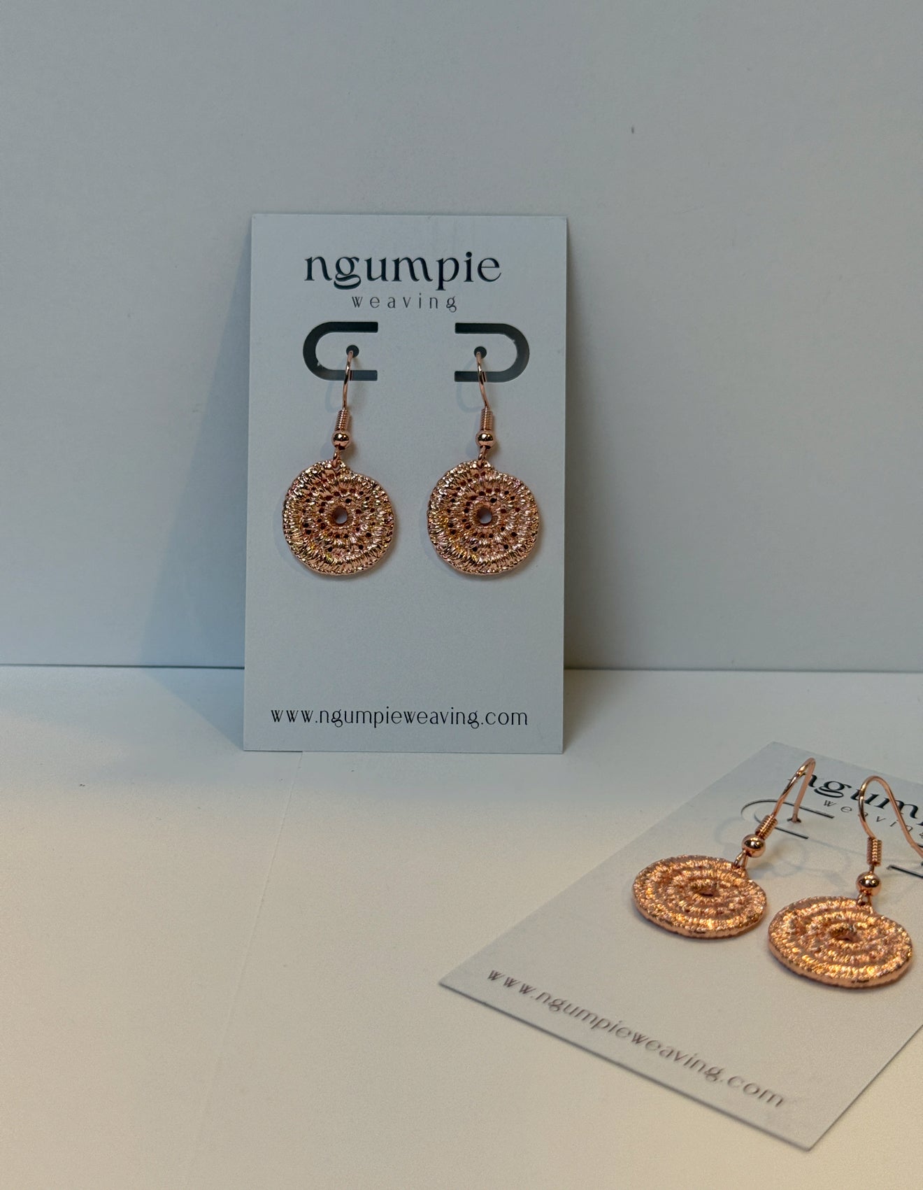 Copper weaved Earrings