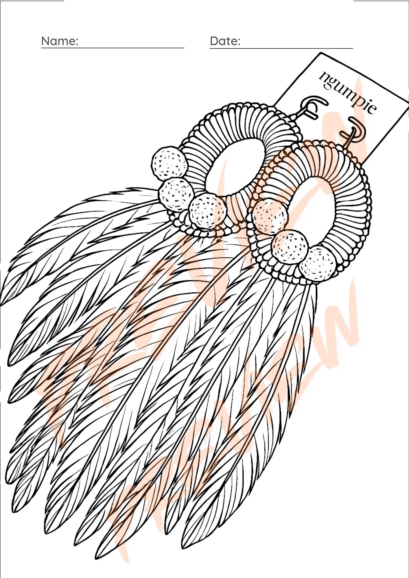 Ngumpie Colouring-in Book